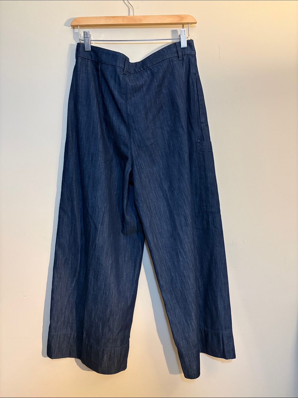 MaxMara Dark Blue Wide-Leg Jeans - Picture 3 of 7